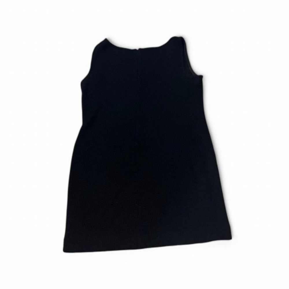 St. John Caviar black dress, size 12. Sleeveless with zip closure on back.